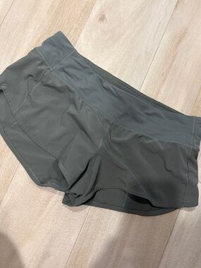 lululemon athletica Olive-Gray Athletic Shorts